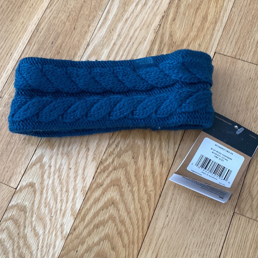 The North Face Womens OH Mega Headband Midnight Petrol One size.Made Indonesia - Picture 4 of 6